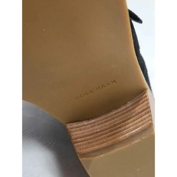 Cole Haan 255303 Womens Jensynn Pull-on Suede Booties Black Size 9 B - Picture 6 of 8